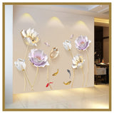 Chinese Style Flower 3D Wallpaper