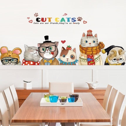 Cute Cats Kids Room Home Decoration